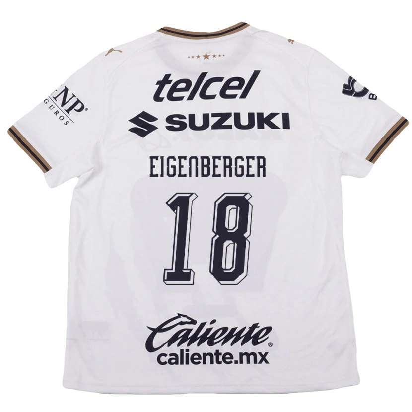Danxen Kvinder Chandra Eigenberger #18 Hvid Sort Brun Udebane Spillertrøjer 2026/27 Trøje T-Shirt
