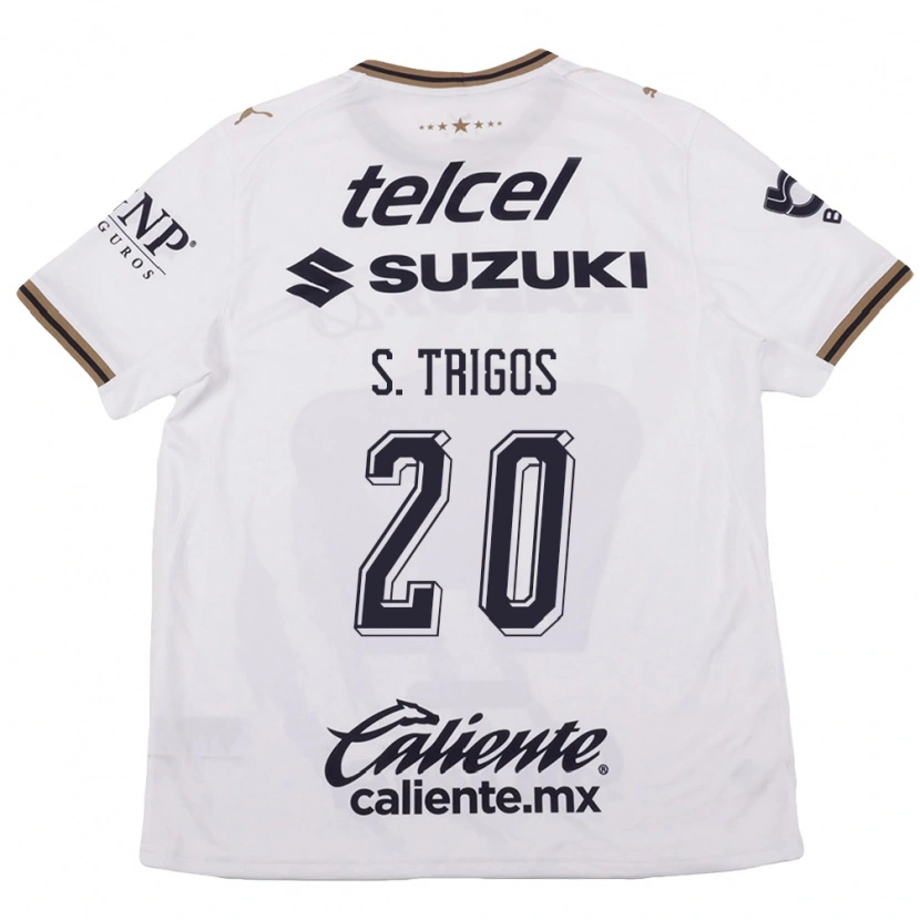 Danxen Kvinder Santiago Trigos #20 Hvid Sort Brun Udebane Spillertrøjer 2026/27 Trøje T-Shirt