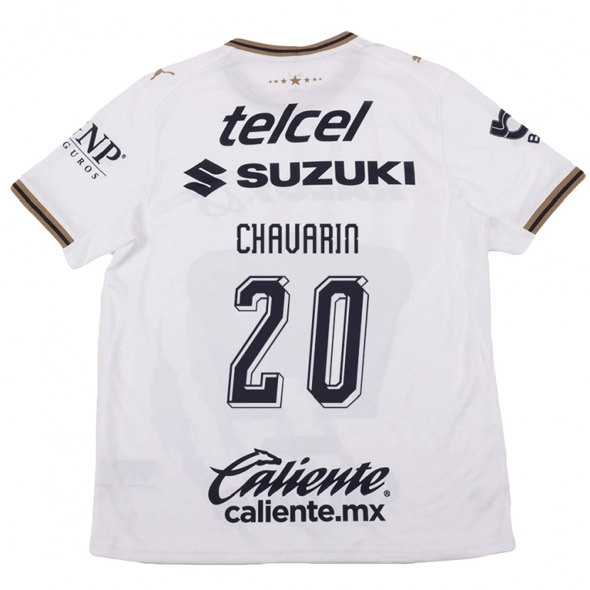 Danxen Kvinder Aerial Chavarin #20 Hvid Sort Brun Udebane Spillertrøjer 2026/27 Trøje T-Shirt