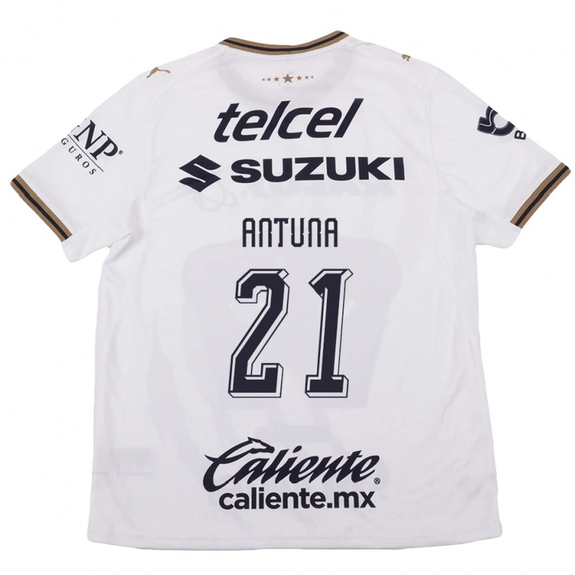 Danxen Kvinder Uriel Antuna #21 Hvid Sort Brun Udebane Spillertrøjer 2026/27 Trøje T-Shirt