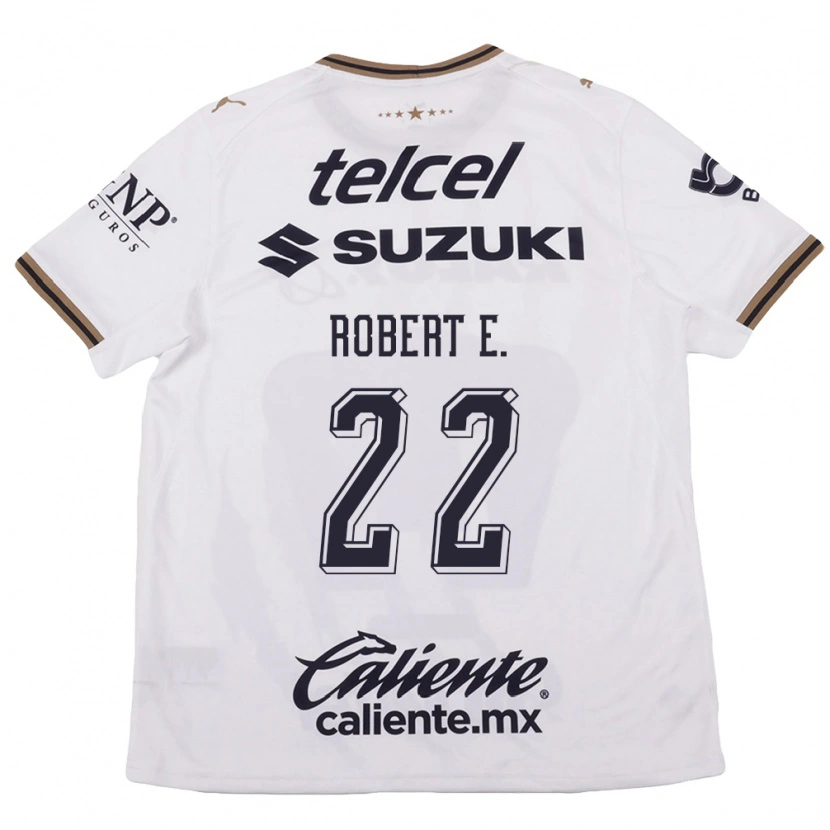 Danxen Kvinder Robert Ergas #22 Hvid Sort Brun Udebane Spillertrøjer 2026/27 Trøje T-Shirt