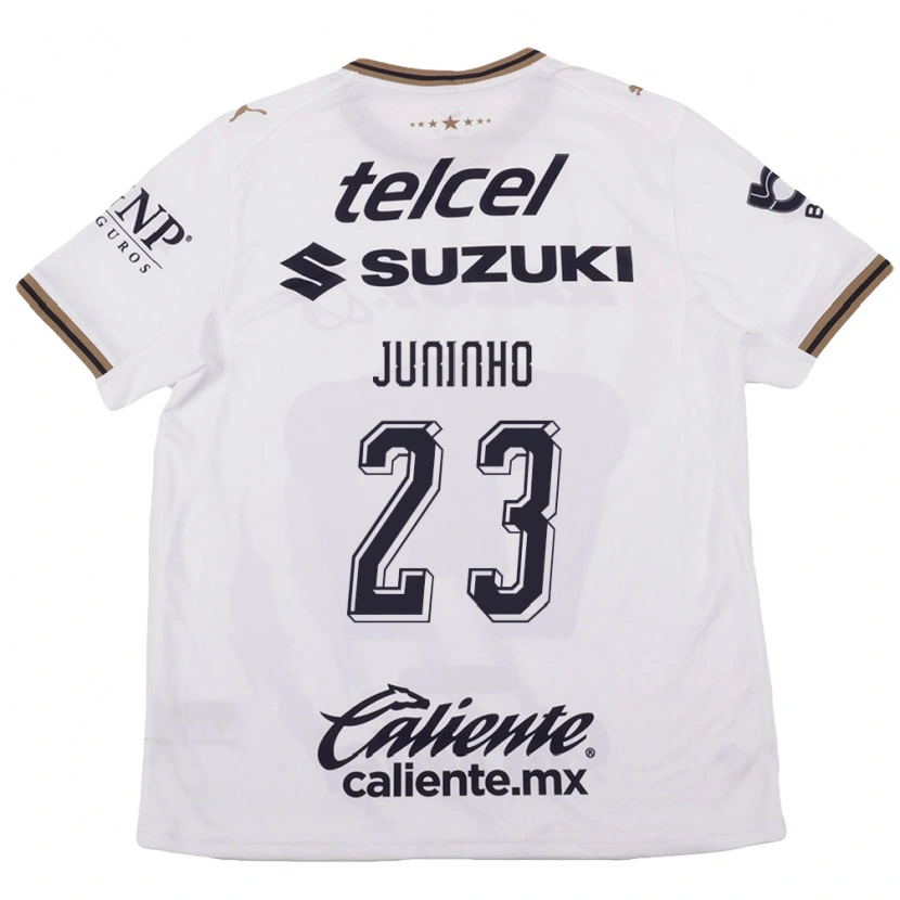 Danxen Kvinder Juninho #23 Hvid Sort Brun Udebane Spillertrøjer 2026/27 Trøje T-Shirt