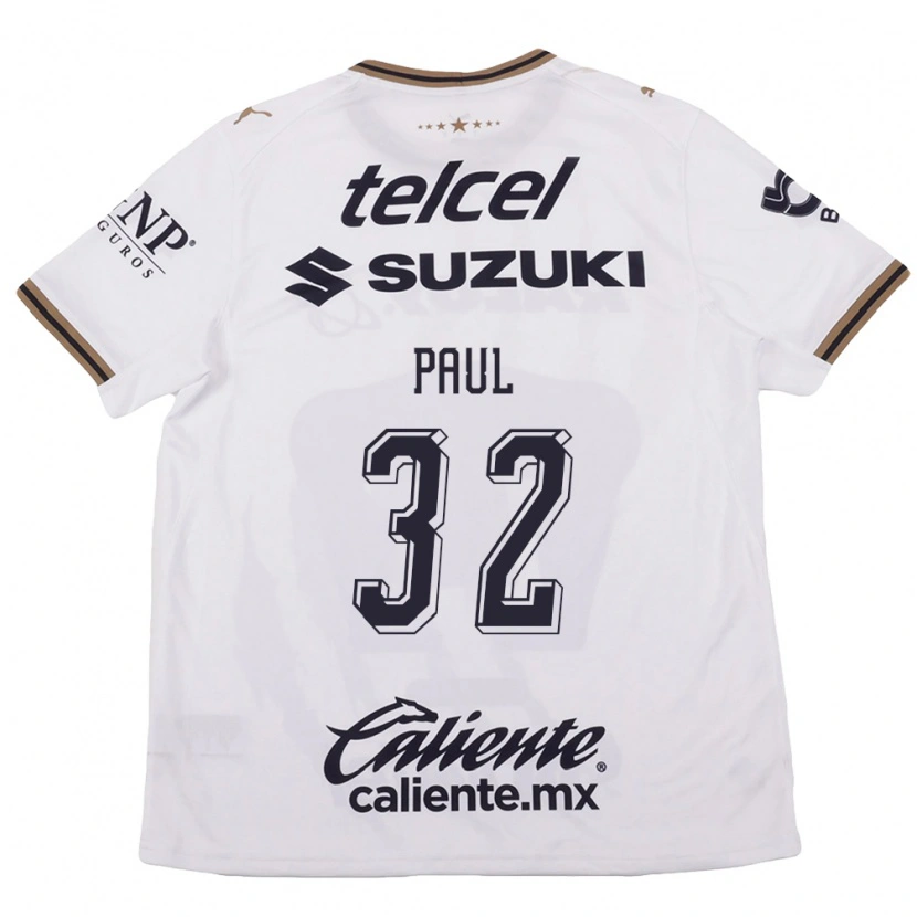 Danxen Kvinder Miguel Paul #32 Hvid Sort Brun Udebane Spillertrøjer 2026/27 Trøje T-Shirt
