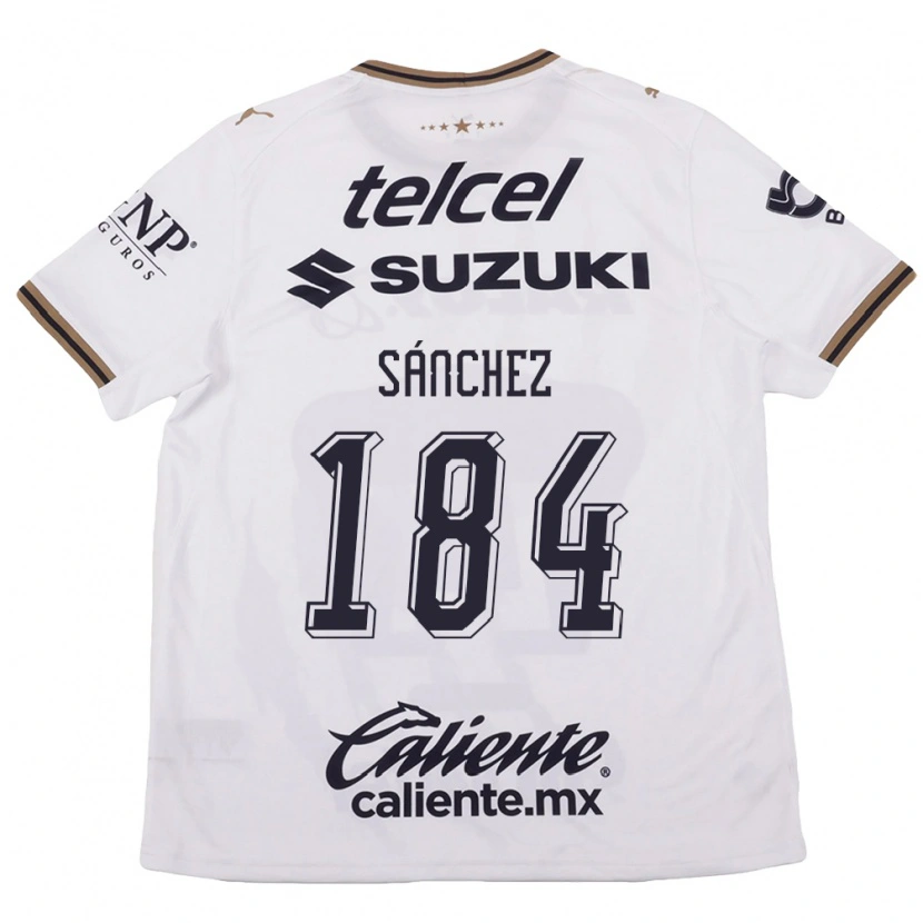 Danxen Kvinder Manuel Sánchez #184 Hvid Sort Brun Udebane Spillertrøjer 2026/27 Trøje T-Shirt