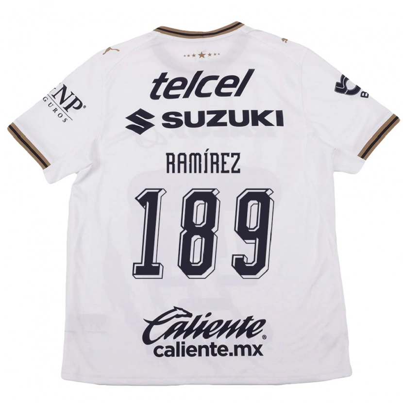 Danxen Kvinder Héctor Ramírez #189 Hvid Sort Brun Udebane Spillertrøjer 2026/27 Trøje T-Shirt