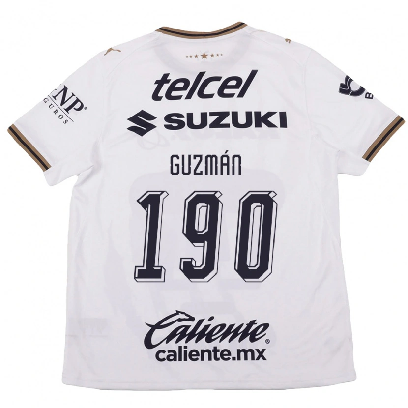 Danxen Kvinder Héctor Guzmán #190 Hvid Sort Brun Udebane Spillertrøjer 2026/27 Trøje T-Shirt