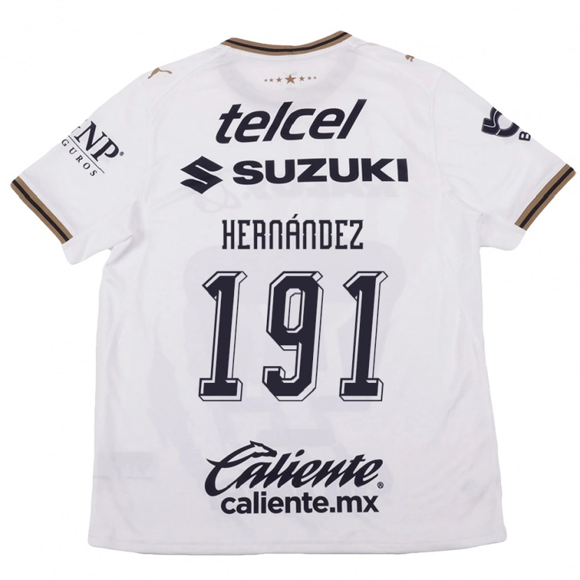 Danxen Kvinder Marco Hernández #191 Hvid Sort Brun Udebane Spillertrøjer 2026/27 Trøje T-Shirt