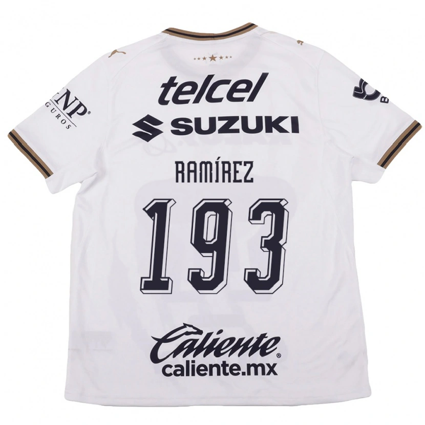 Danxen Kvinder Dennis Ramírez #193 Hvid Sort Brun Udebane Spillertrøjer 2026/27 Trøje T-Shirt