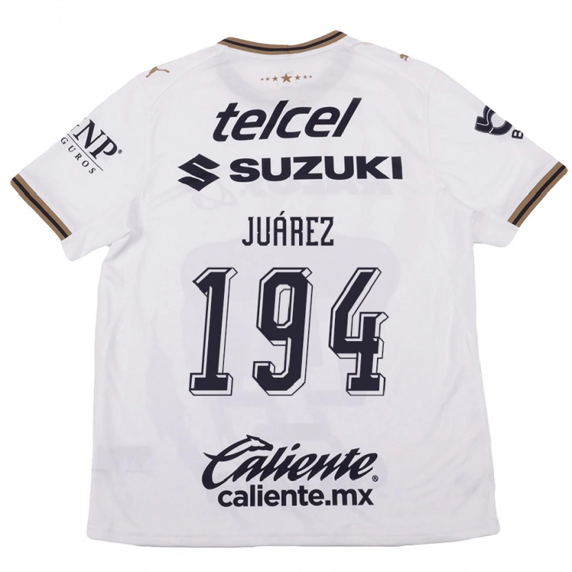 Danxen Kvinder Alejandro Juárez #194 Hvid Sort Brun Udebane Spillertrøjer 2026/27 Trøje T-Shirt