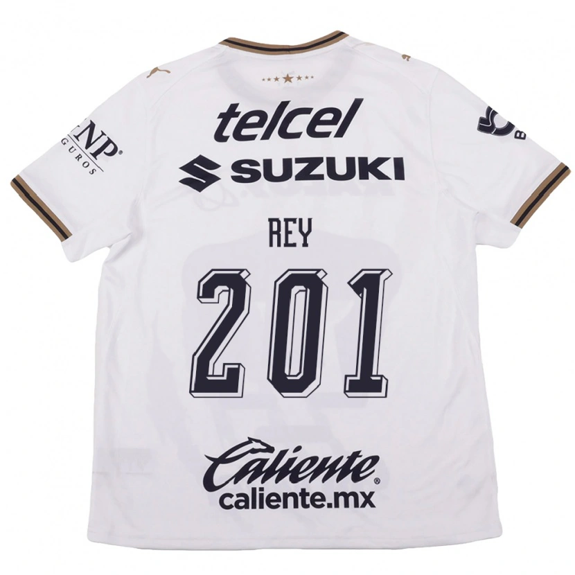 Danxen Kvinder Santiago Rey #201 Hvid Sort Brun Udebane Spillertrøjer 2026/27 Trøje T-Shirt
