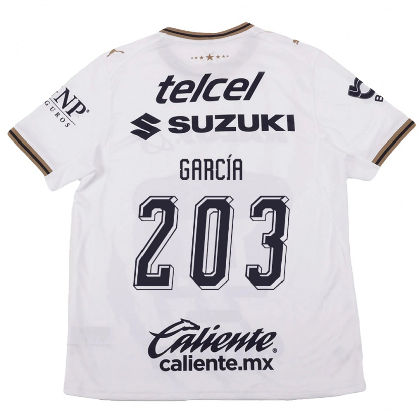 Danxen Kvinder Stanley García #203 Hvid Sort Brun Udebane Spillertrøjer 2026/27 Trøje T-Shirt