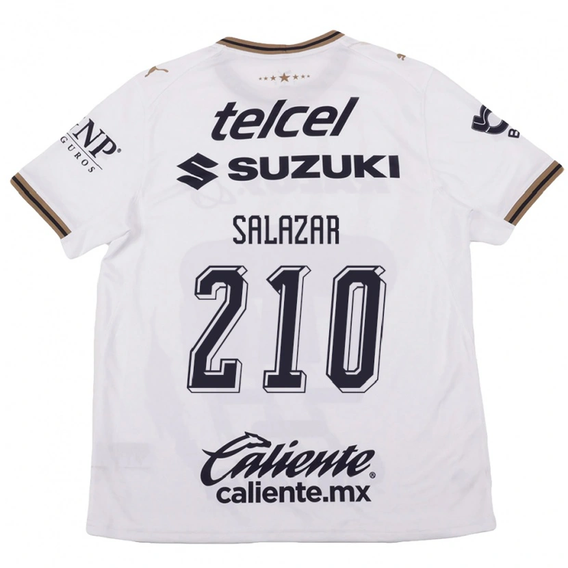Danxen Kvinder Jared Salazar #210 Hvid Sort Brun Udebane Spillertrøjer 2026/27 Trøje T-Shirt
