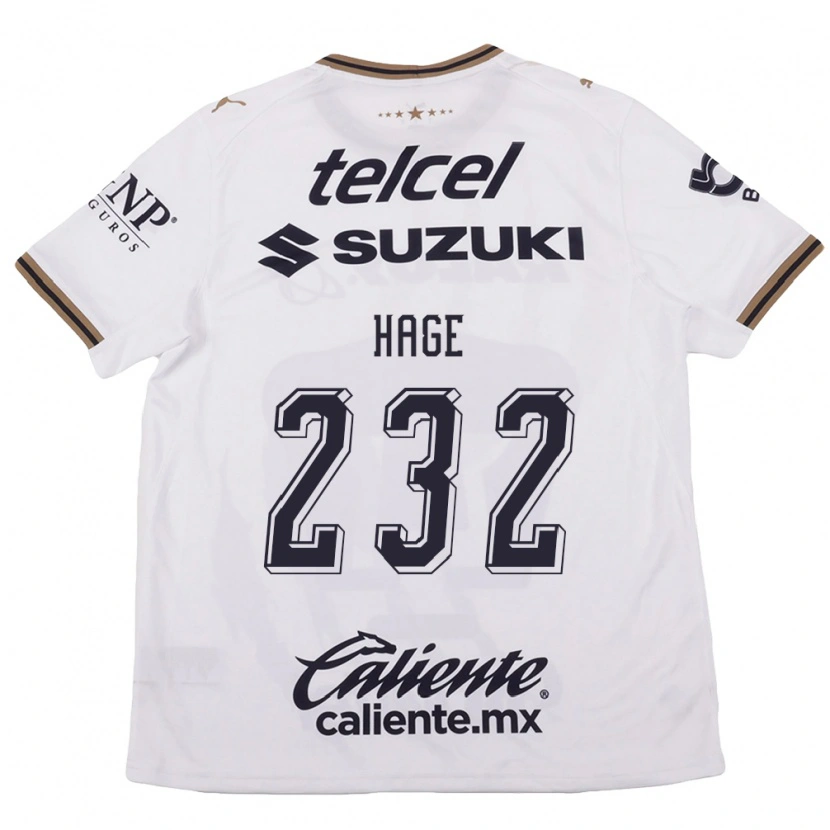Danxen Kvinder Dayub Hage #232 Hvid Sort Brun Udebane Spillertrøjer 2026/27 Trøje T-Shirt