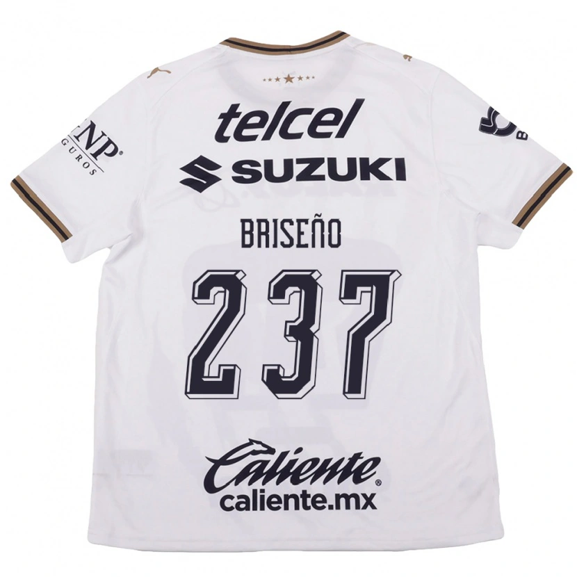 Danxen Kvinder Juan Briseño #237 Hvid Sort Brun Udebane Spillertrøjer 2026/27 Trøje T-Shirt
