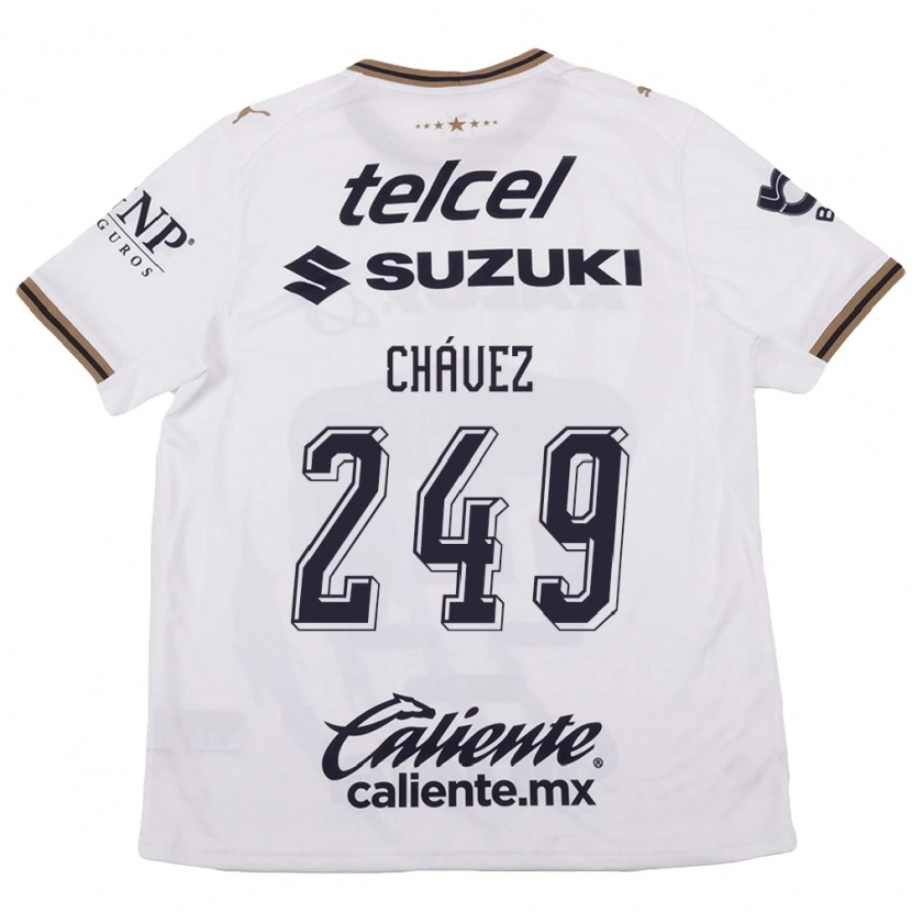 Danxen Kvinder José Chávez #249 Hvid Sort Brun Udebane Spillertrøjer 2026/27 Trøje T-Shirt