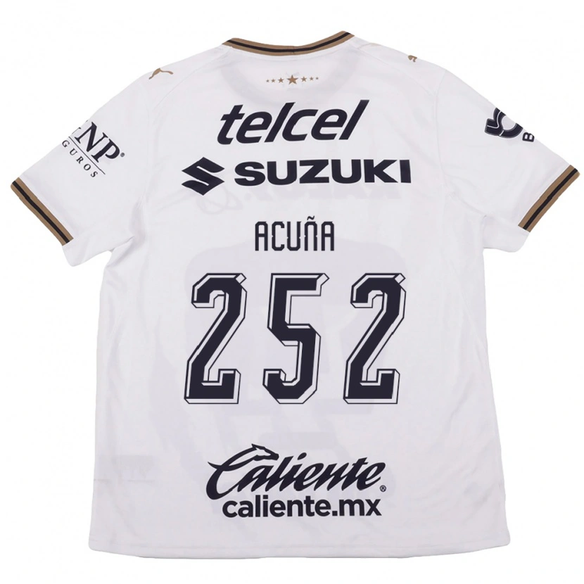 Danxen Kvinder José Acuña #252 Hvid Sort Brun Udebane Spillertrøjer 2026/27 Trøje T-Shirt