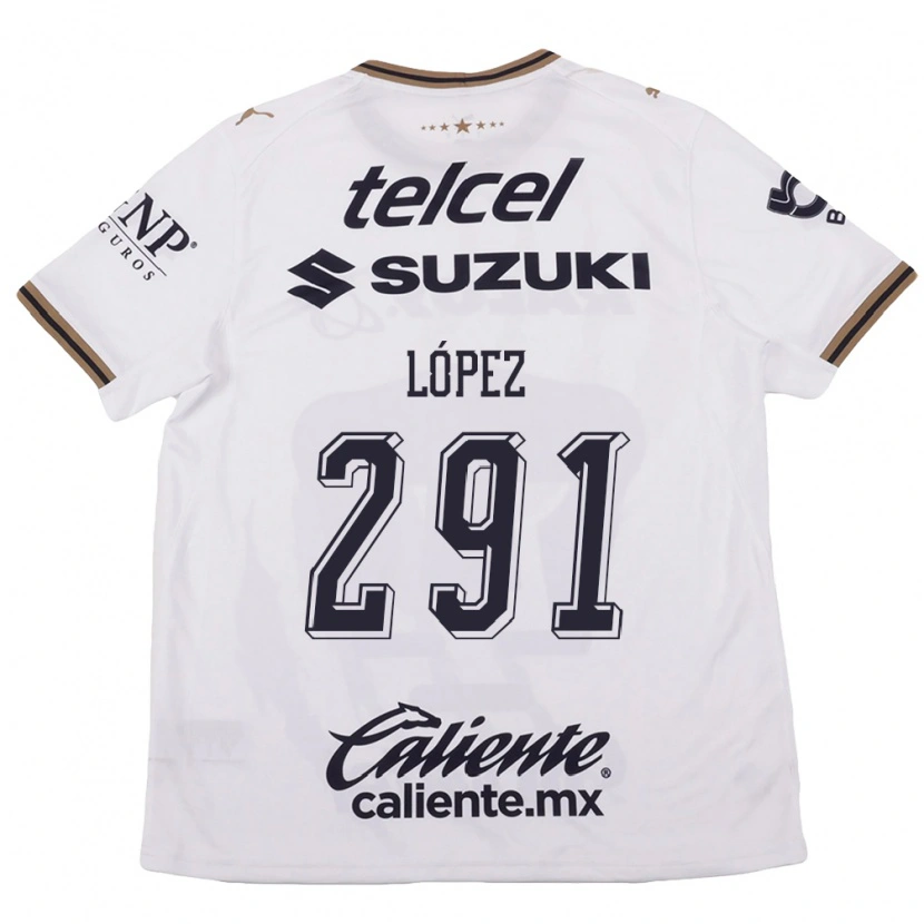 Danxen Kvinder Javier López #291 Hvid Sort Brun Udebane Spillertrøjer 2026/27 Trøje T-Shirt