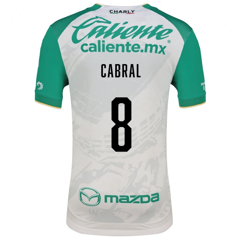 Danxen Kvinder Luciano Cabral #8 Lysegrøn Hvid Udebane Spillertrøjer 2026/27 Trøje T-Shirt