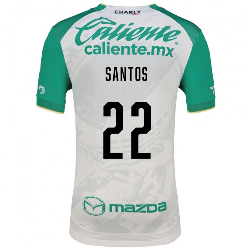 Danxen Kvinder Sebastián Santos #22 Lysegrøn Hvid Udebane Spillertrøjer 2026/27 Trøje T-Shirt