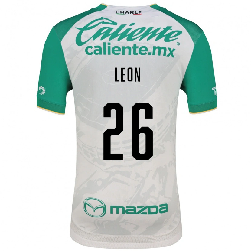 Danxen Kvinder Armando León #26 Lysegrøn Hvid Udebane Spillertrøjer 2026/27 Trøje T-Shirt