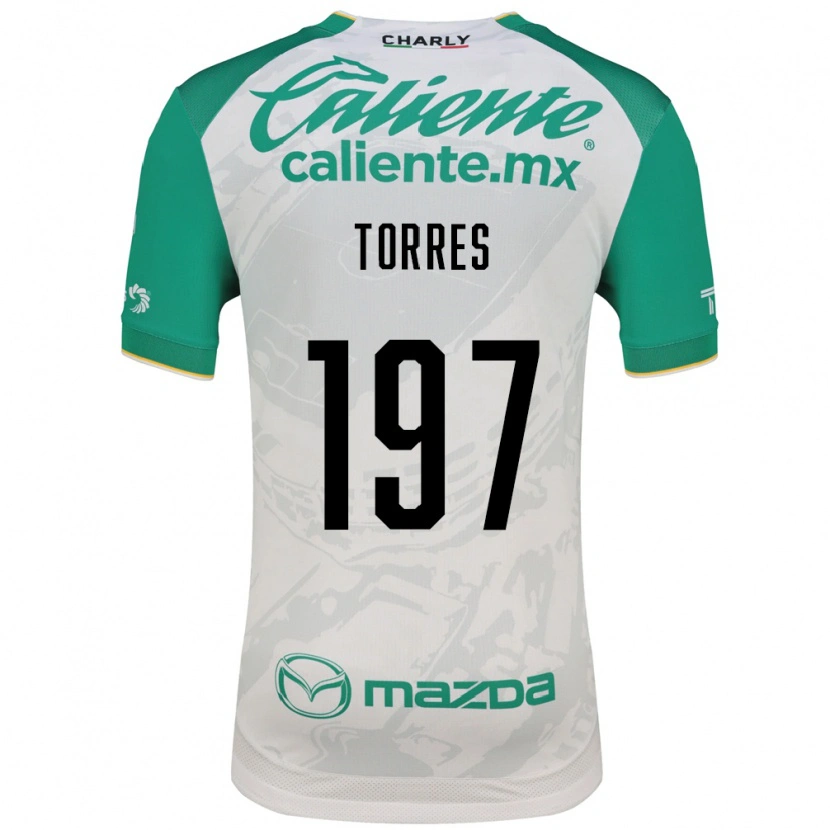 Danxen Kvinder Erick Torres #197 Lysegrøn Hvid Udebane Spillertrøjer 2026/27 Trøje T-Shirt