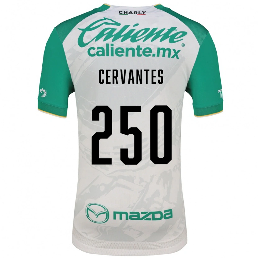 Danxen Kvinder Christian Cervantes #250 Lysegrøn Hvid Udebane Spillertrøjer 2026/27 Trøje T-Shirt