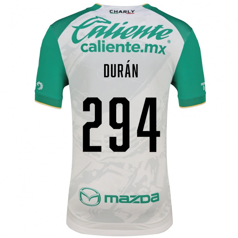 Danxen Kvinder Diego Durán #294 Lysegrøn Hvid Udebane Spillertrøjer 2026/27 Trøje T-Shirt