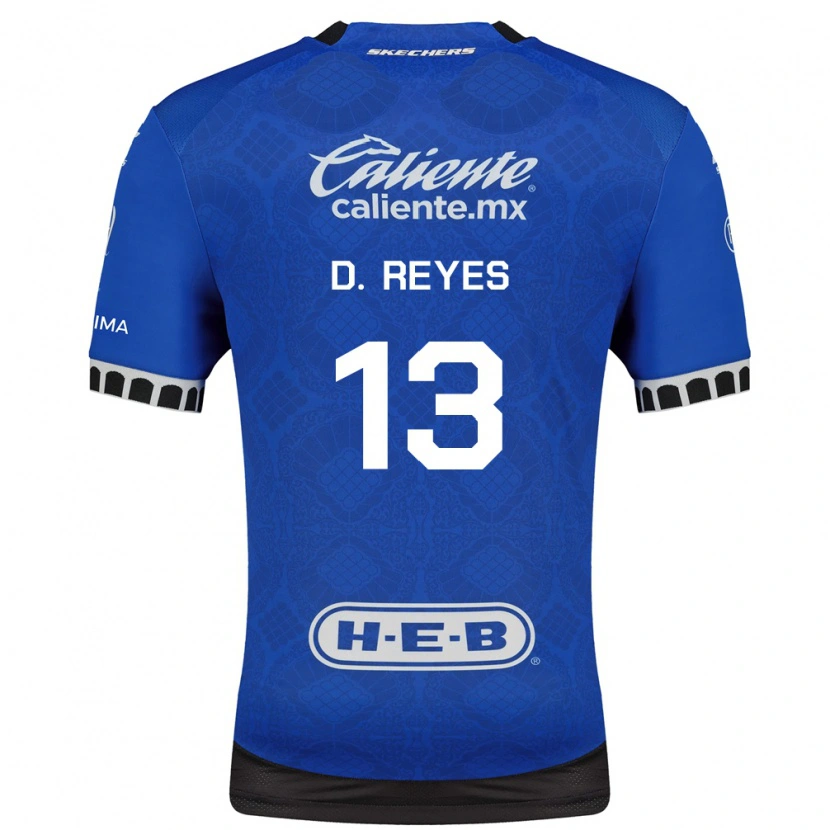 Danxen Kvinder Diego Reyes #13 Kongelig Blå Hvid Sort Udebane Spillertrøjer 2026/27 Trøje T-Shirt