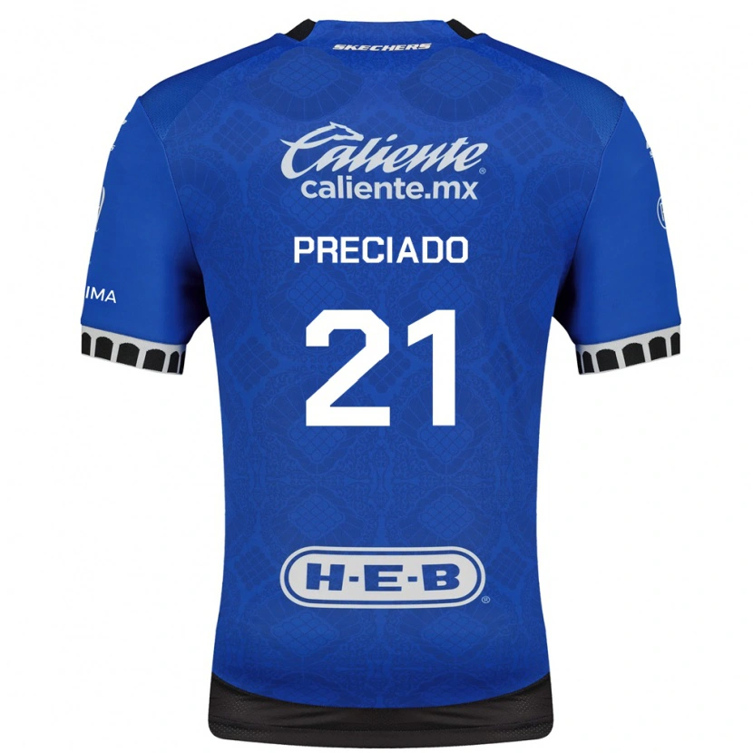 Danxen Kvinder Ayrton Preciado #21 Kongelig Blå Hvid Sort Udebane Spillertrøjer 2026/27 Trøje T-Shirt