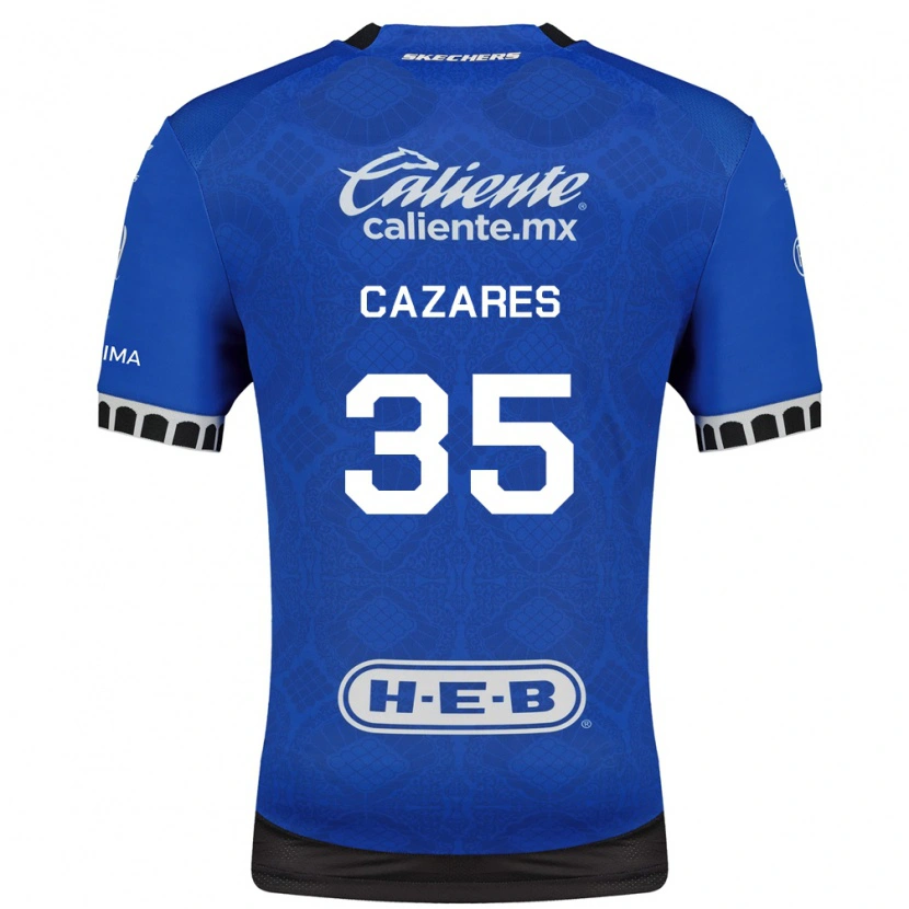 Danxen Kvinder Juan Cázares #35 Kongelig Blå Hvid Sort Udebane Spillertrøjer 2026/27 Trøje T-Shirt