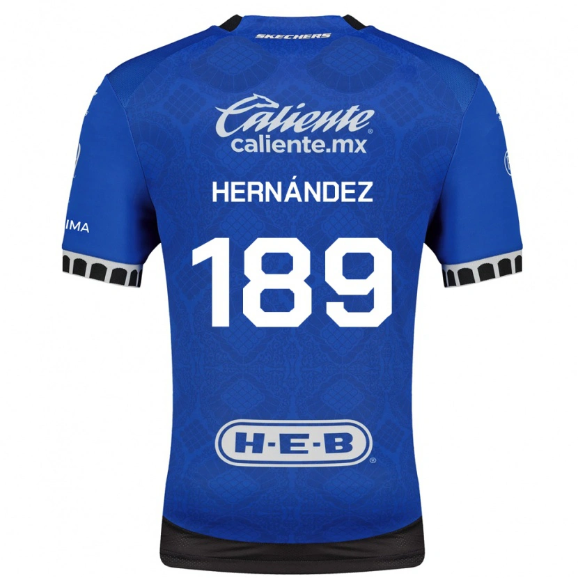 Danxen Kvinder Sebastián Hernández #189 Kongelig Blå Hvid Sort Udebane Spillertrøjer 2026/27 Trøje T-Shirt