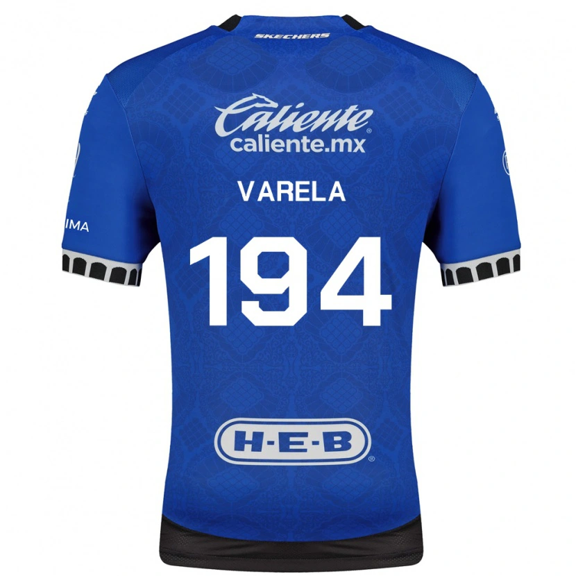 Danxen Kvinder José Varela #194 Kongelig Blå Hvid Sort Udebane Spillertrøjer 2026/27 Trøje T-Shirt