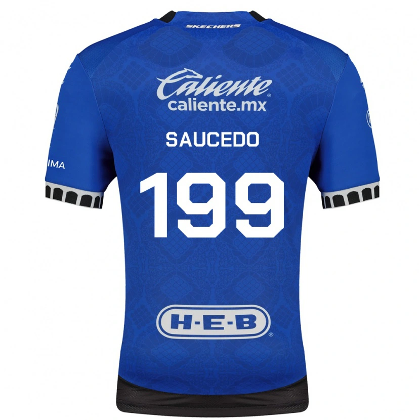 Danxen Kvinder Christian Saucedo #199 Kongelig Blå Hvid Sort Udebane Spillertrøjer 2026/27 Trøje T-Shirt