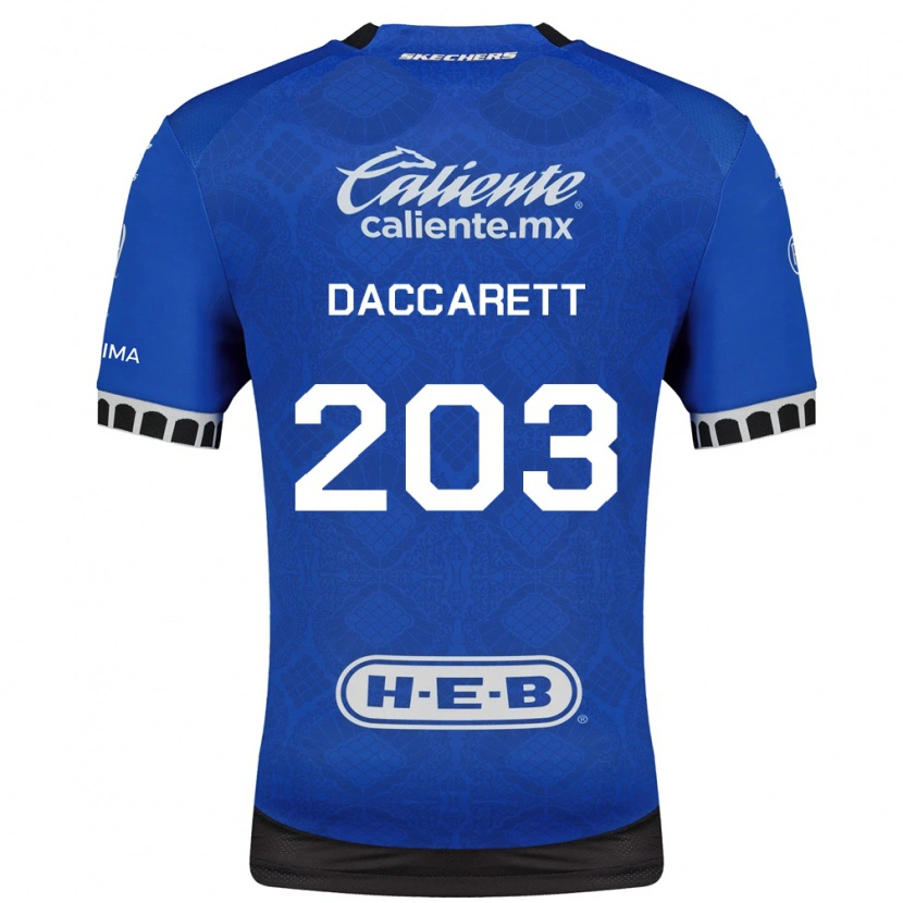 Danxen Kvinder Juan Daccarett #203 Kongelig Blå Hvid Sort Udebane Spillertrøjer 2026/27 Trøje T-Shirt