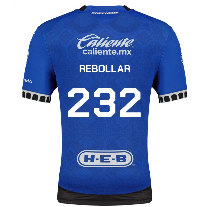 Danxen Kvinder Jonathan Rebollar #232 Kongelig Blå Hvid Sort Udebane Spillertrøjer 2026/27 Trøje T-Shirt