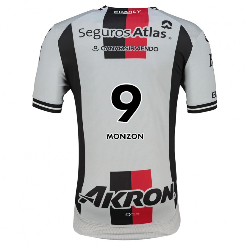 Danxen Kvinder Florián Monzón #9 Hvid Rød Sort Udebane Spillertrøjer 2026/27 Trøje T-Shirt