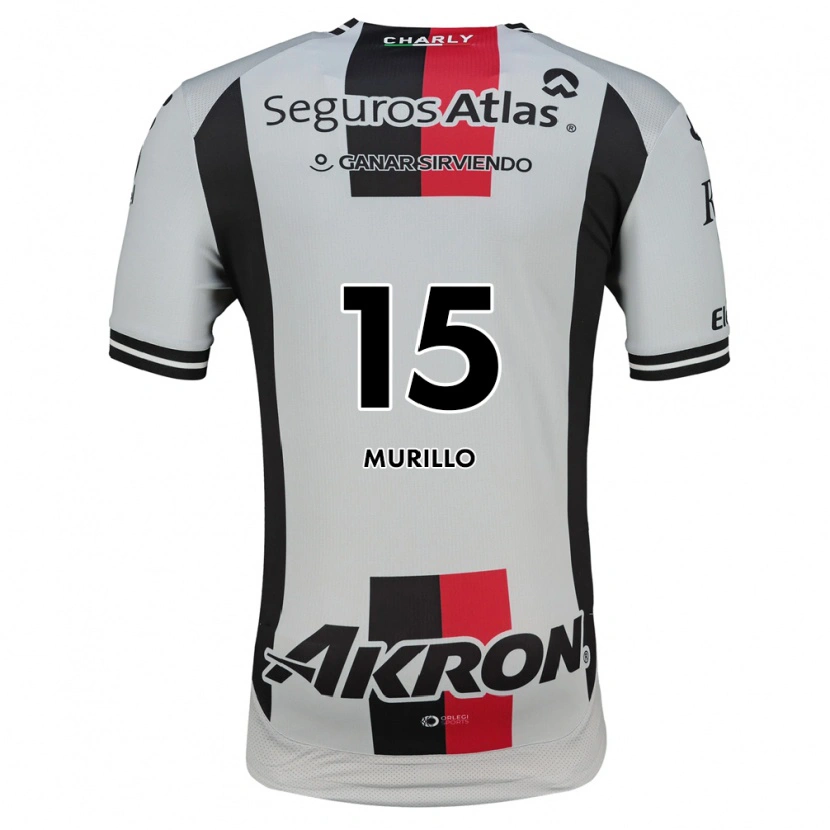 Danxen Kvinder Jhon Murillo #15 Hvid Rød Sort Udebane Spillertrøjer 2026/27 Trøje T-Shirt
