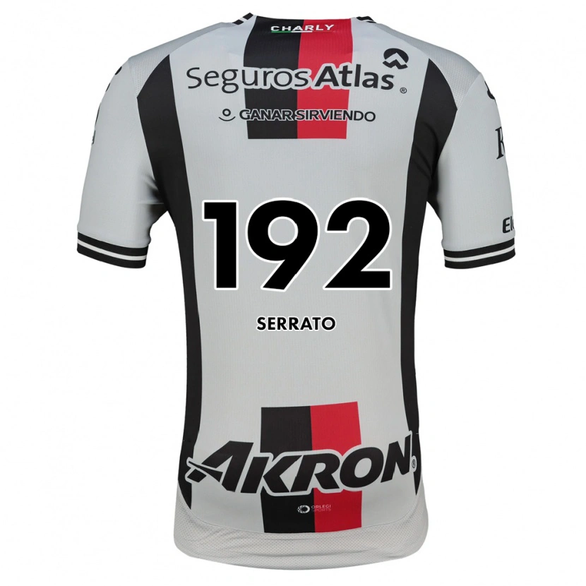 Danxen Kvinder Jesús Serrato #192 Hvid Rød Sort Udebane Spillertrøjer 2026/27 Trøje T-Shirt
