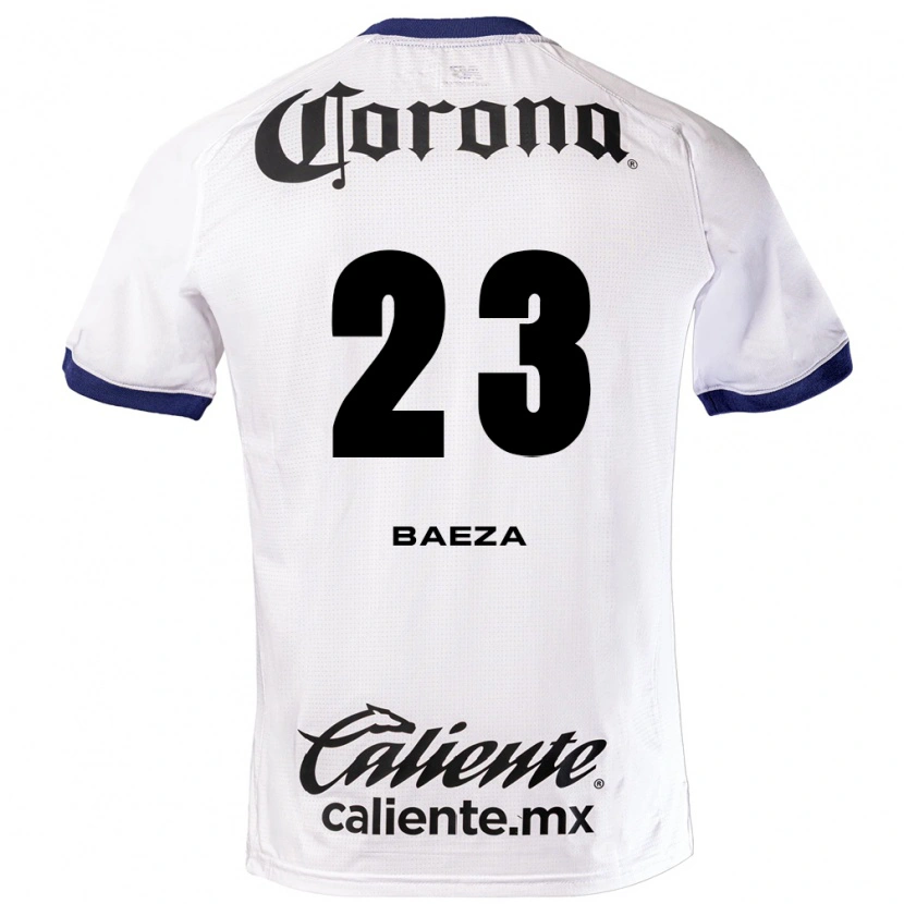 Danxen Kvinder Claudio Baeza #23 Hvid Blå Sort Udebane Spillertrøjer 2026/27 Trøje T-Shirt