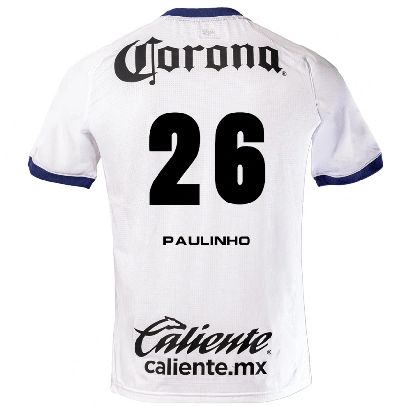 Danxen Kvinder Paulinho #26 Hvid Blå Sort Udebane Spillertrøjer 2026/27 Trøje T-Shirt