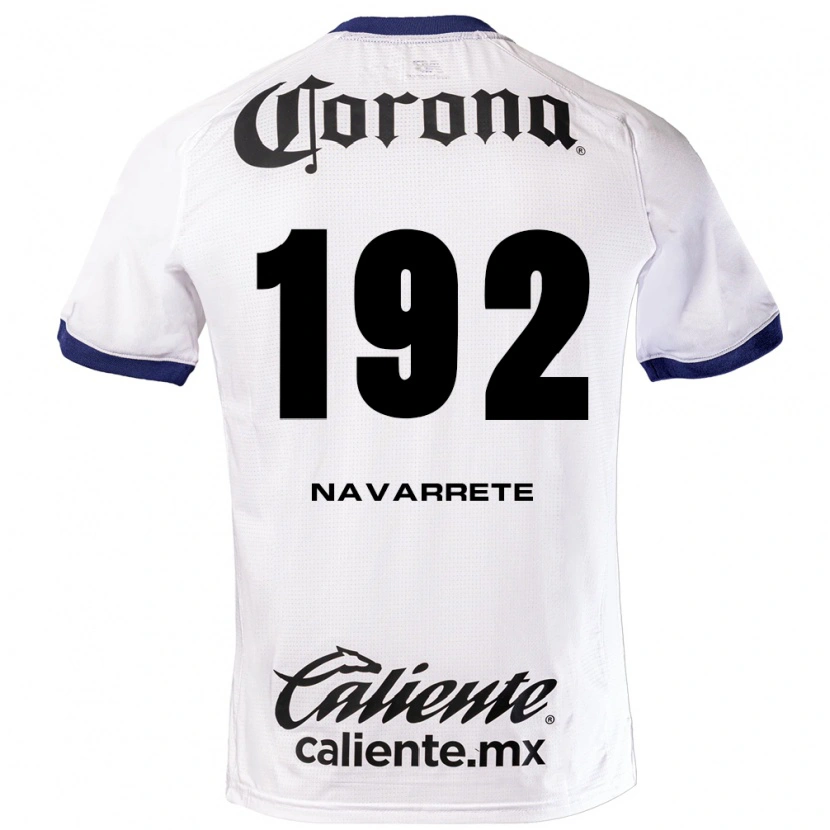 Danxen Kvinder Luis Navarrete #192 Hvid Blå Sort Udebane Spillertrøjer 2026/27 Trøje T-Shirt