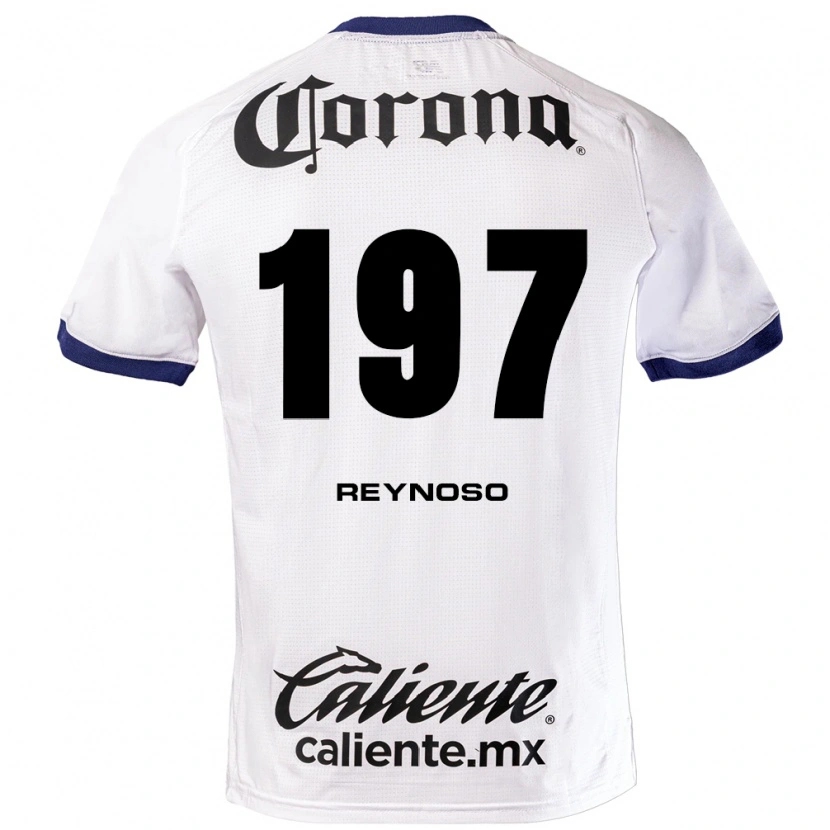 Danxen Kvinder Daniel Reynoso #197 Hvid Blå Sort Udebane Spillertrøjer 2026/27 Trøje T-Shirt