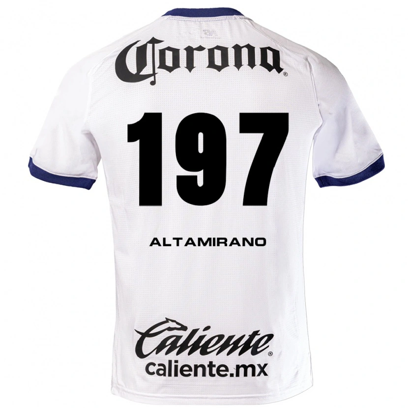 Danxen Kvinder Óscar Altamirano #197 Hvid Blå Sort Udebane Spillertrøjer 2026/27 Trøje T-Shirt