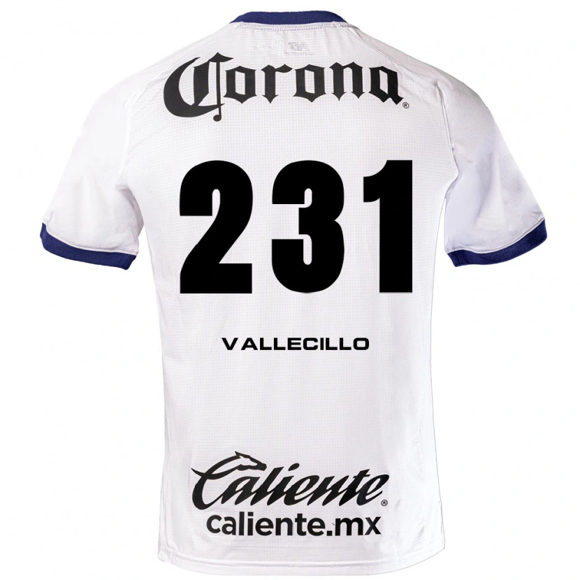 Danxen Kvinder Agustín Vallecillo #231 Hvid Blå Sort Udebane Spillertrøjer 2026/27 Trøje T-Shirt
