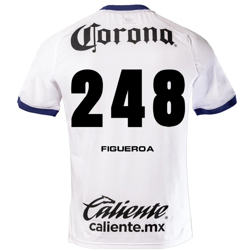 Danxen Kvinder Jared Figueroa #248 Hvid Blå Sort Udebane Spillertrøjer 2026/27 Trøje T-Shirt