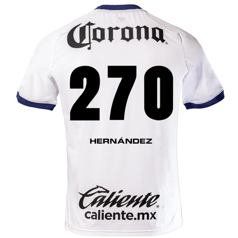 Danxen Kvinder Alberto Hernández #270 Hvid Blå Sort Udebane Spillertrøjer 2026/27 Trøje T-Shirt