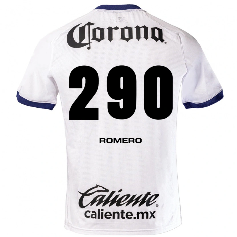 Danxen Kvinder Marvin Romero #290 Hvid Blå Sort Udebane Spillertrøjer 2026/27 Trøje T-Shirt