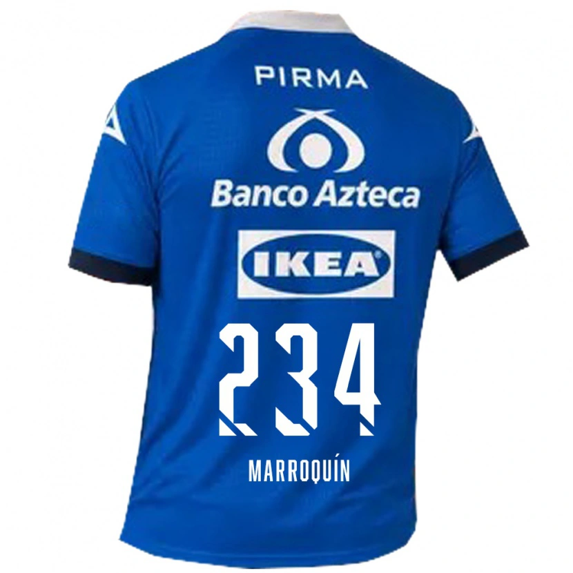 Danxen Kvinder Luis Marroquín #234 Blå Hvid Udebane Spillertrøjer 2026/27 Trøje T-Shirt