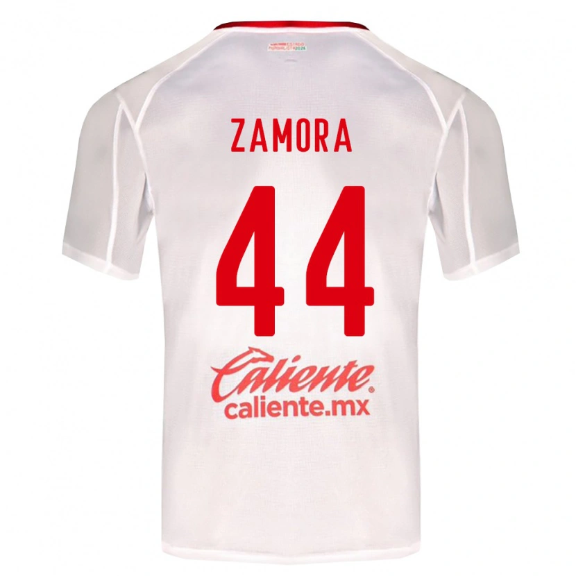 Danxen Kvinder Saúl Zamora #44 Hvid Grøn Rød Udebane Spillertrøjer 2026/27 Trøje T-Shirt