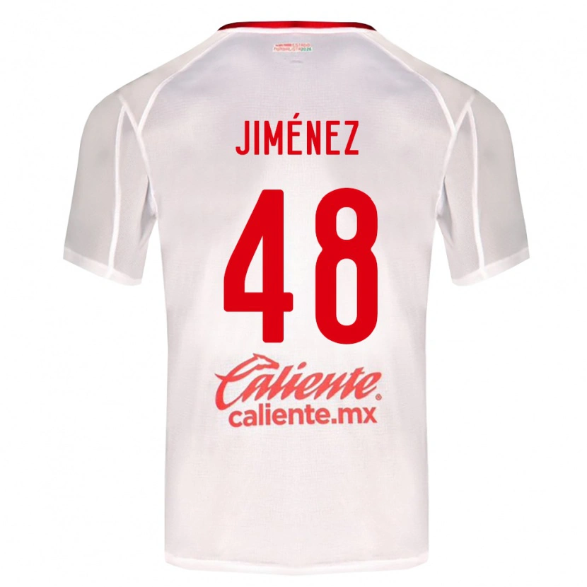 Danxen Kvinder Leonardo Jiménez #48 Hvid Grøn Rød Udebane Spillertrøjer 2026/27 Trøje T-Shirt